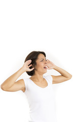 Fototapeta premium Tired Young Woman