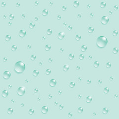 Drops seamless pattern on the blue background.