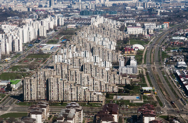 Obraz premium Aerial view on Belgrade