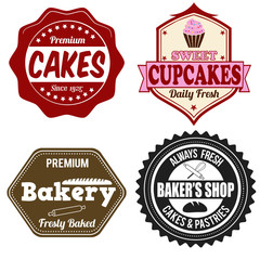 Bakery labels or stamps