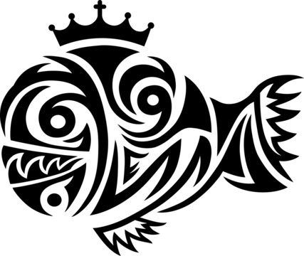 Fish - king tribal