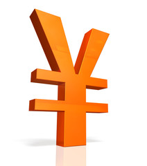 Fototapeta premium Icon of currency symbol of the Yen.
