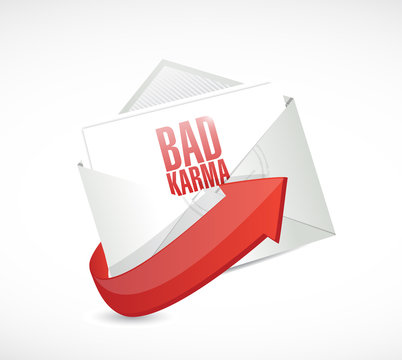 Bad Karma Email Illustration