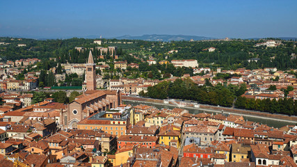 Fototapeta premium panorama of Verona, Italy, Europe