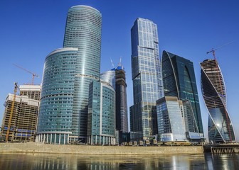 Obraz premium skyscrapers Moscow City. Russia
