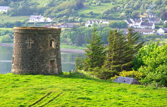 Frasers folly and Uig Bay on the Isle of Skye