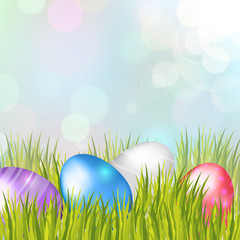 Easter Eggs Background