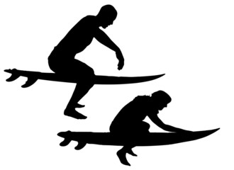 Vector silhouette of a people.