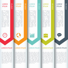 Modern Minimalistic  Multicolour Infographics Template