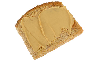 Peanut Butter on Wholemeal Toasted Bread