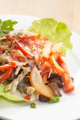 salad with meat