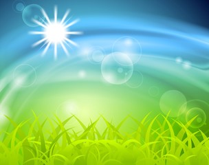 Obraz premium Vector spring background