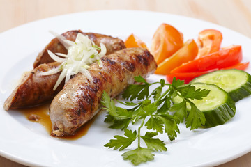 sausage with vegetables