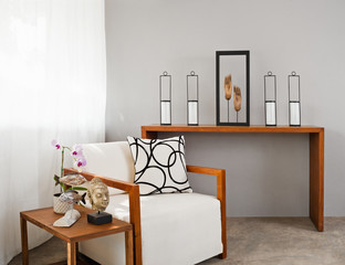 white comfortable sofa seat