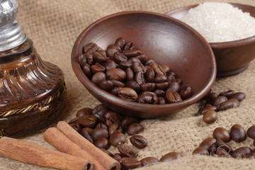 Robusta Coffee Beans at Goni Sack