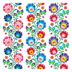 Seamless traditional folk polish pattern - seamless embroidery
