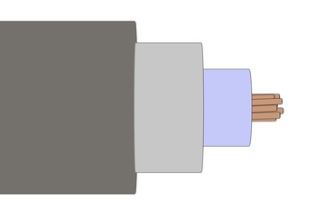 cartoon image of electric cable