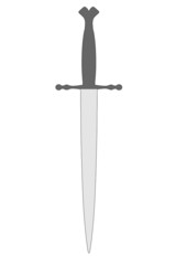 cartoon image of old sword
