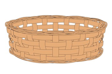 cartoon image of fruit basket