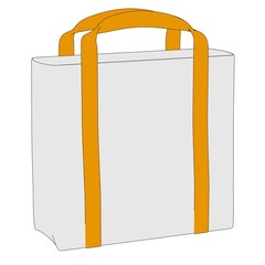cartoon image of shopping bag
