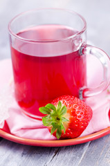 Tee, Erdbeertee, Erdbeeren, Obst