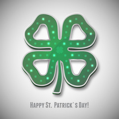 Irish shamrock saint patricks day icon