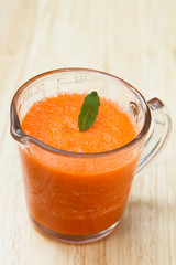 Carrot juice smoothie