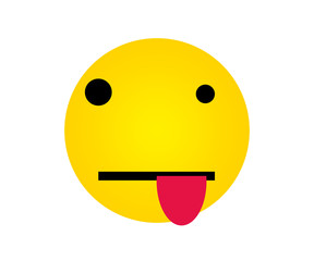 Yellow Face with Playful Expressions