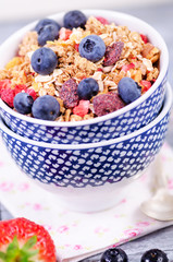 Müsli, Frühstück, Obst, Gesund