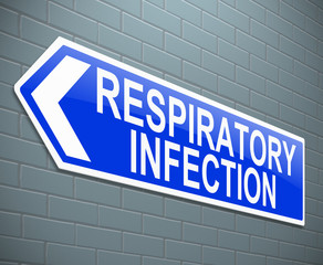 Respiratory infection concept.