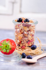 Müsli, Frühstück, Korn, Früchte, Obst