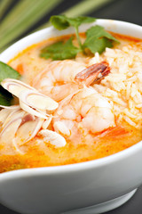 Thai Shrimp Soup with Rice