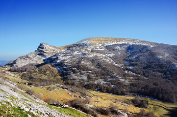 Gorbea mountain in basque country