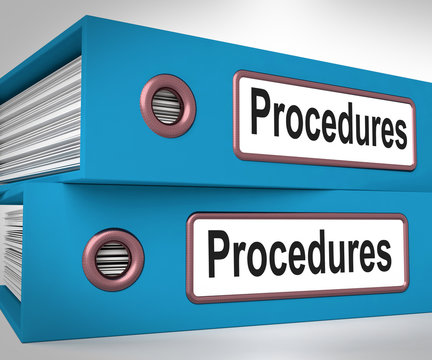 Procedures Folders Mean Correct Process And Best Practice
