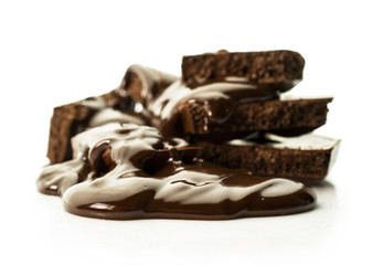 Black porous chocolate