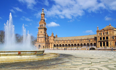 Fototapeta premium place d'Espagne a Seville