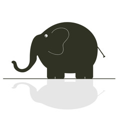 elephant color vector