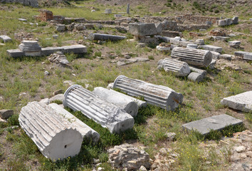 Remnants of ancient columns