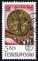 Postage stamp Czechoslovakia 1978 Gold Florin, 1335