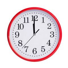 Twelve hours on a round dial