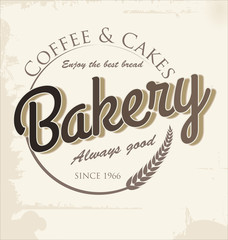 Bakery retro poster