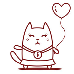 Character winner with a medal