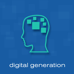 Vector Logo digital generation