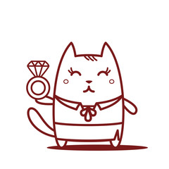 Character teacher in a woman business suit