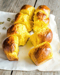 Pumpkin Brioche (french bread)