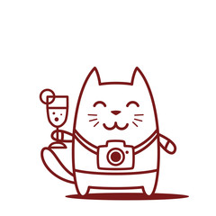 Character photographer with a camera