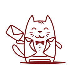 Character groom in a wedding suit