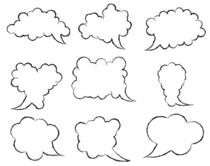 Set of speech bubbles