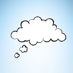 Vector Cartoon Thought Bubble