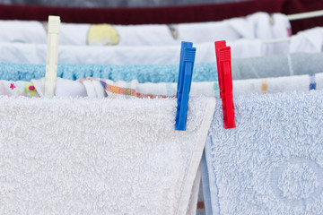 Drying clothes after laundry